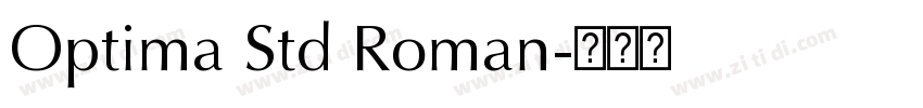 Optima Std Roman字体转换